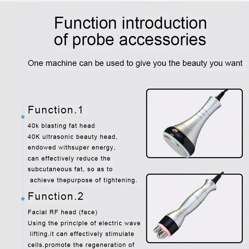40K Cavitation 4-in-1 RF Ultrasonic Body & Facial Contouring Device Body Contouring Device Qst
