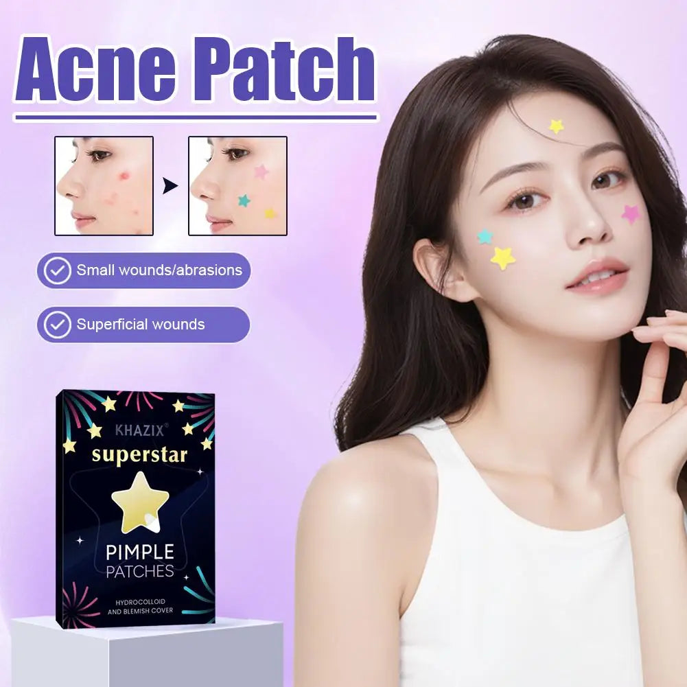 Colorful Star Pimple Patches – 240 Cute Hydrocolloid Blemish Dots Hydrocolloid Pimple Patches Qme