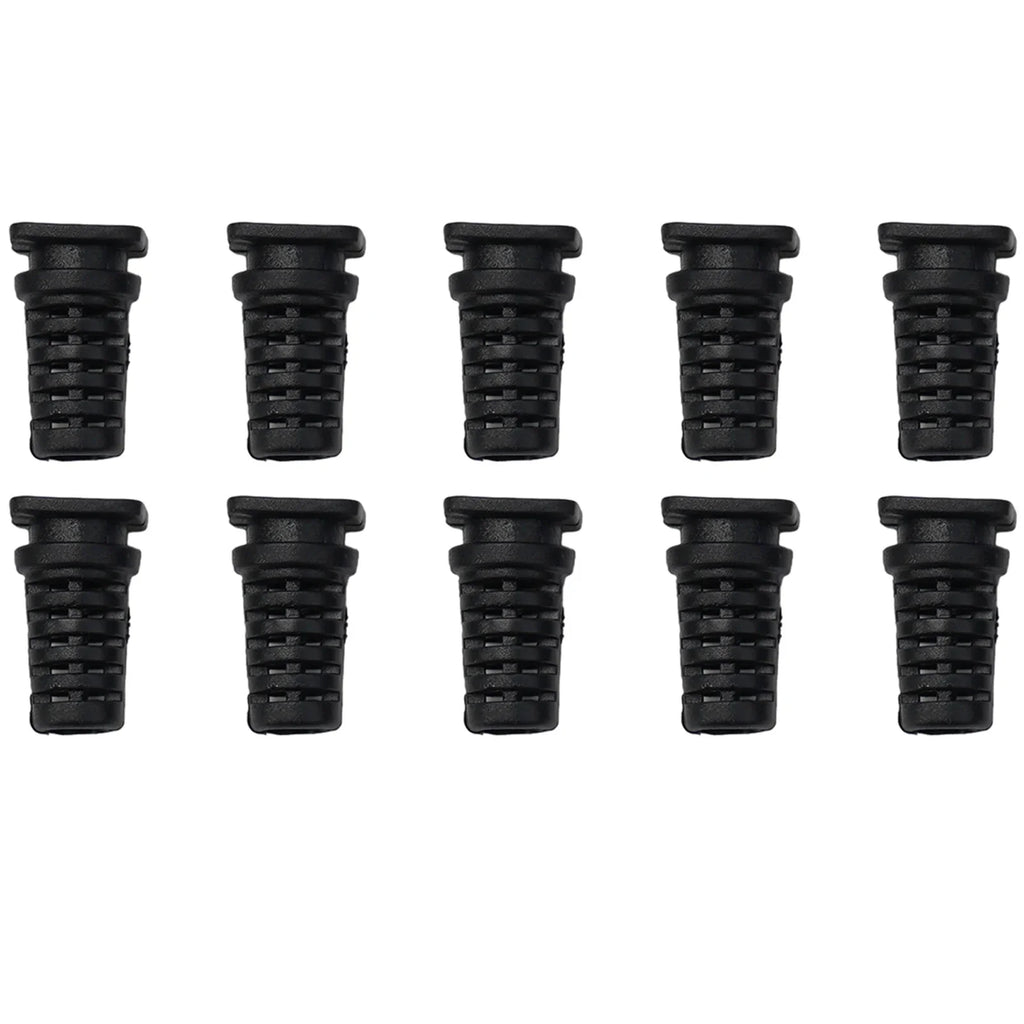 Rubber Cable Gland Strain Relief Connectors – 10 Pcs, 3.5–4.5mm Cable Strain Relief Qme 5mm black