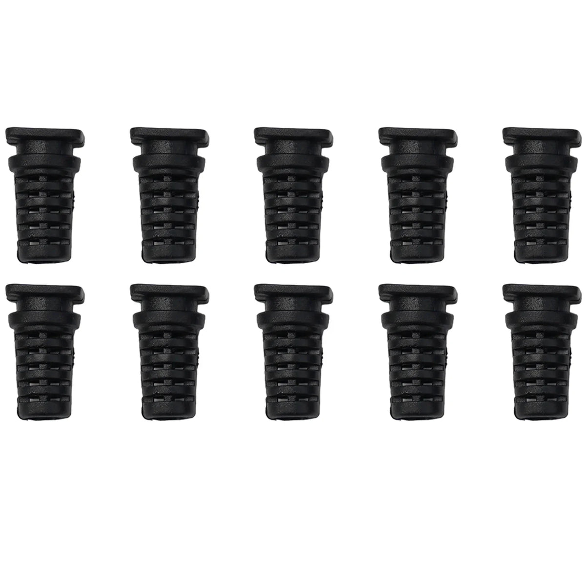 Rubber Cable Gland Strain Relief Connectors – 10 Pcs, 3.5–4.5mm Cable Strain Relief Qme 5mm black