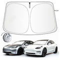 Tesla Model 3/Y Windshield Sunshade – Thickened UV Protection Car Windshield Sunshade Qme A