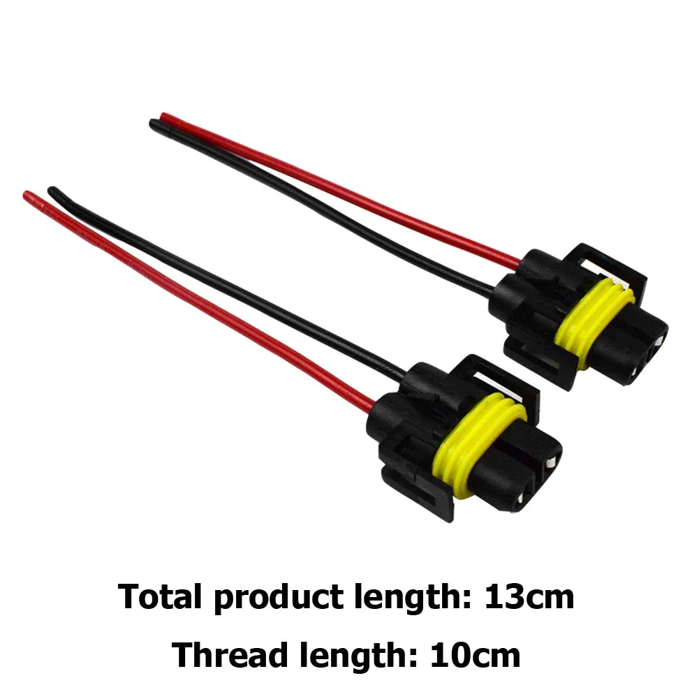 H8 H9 H11 Female Bulb Socket Adapter Connector 12-24V Bulb Socket Adapter Qme