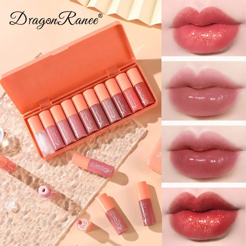 Mirror Waterlight Lip Gloss – Waterproof Non-Stick Glaze Tint Lip Gloss Tint Qme