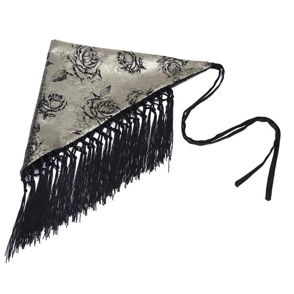 Triangular Tassel Waist Belt Butt Curtain | Boho Ethnic Style Waist Belt Accessory Qme Style 1