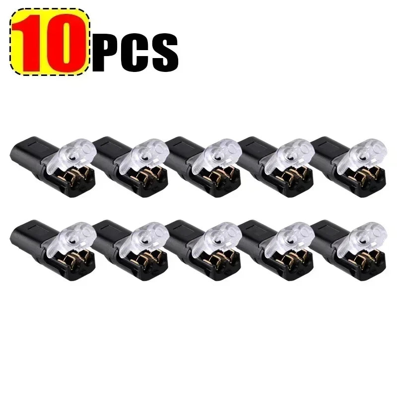 Waterproof 2-Pin Wire Connector | ABS Car Electrical Snap Waterproof Wire Connector Qme 10pcs 2P Line Connector