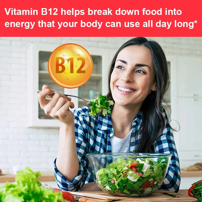 Vitamin B12 2000 MCG Supplement – Energy, Brain & Heart Support Vitamin B12 Supplement Qst