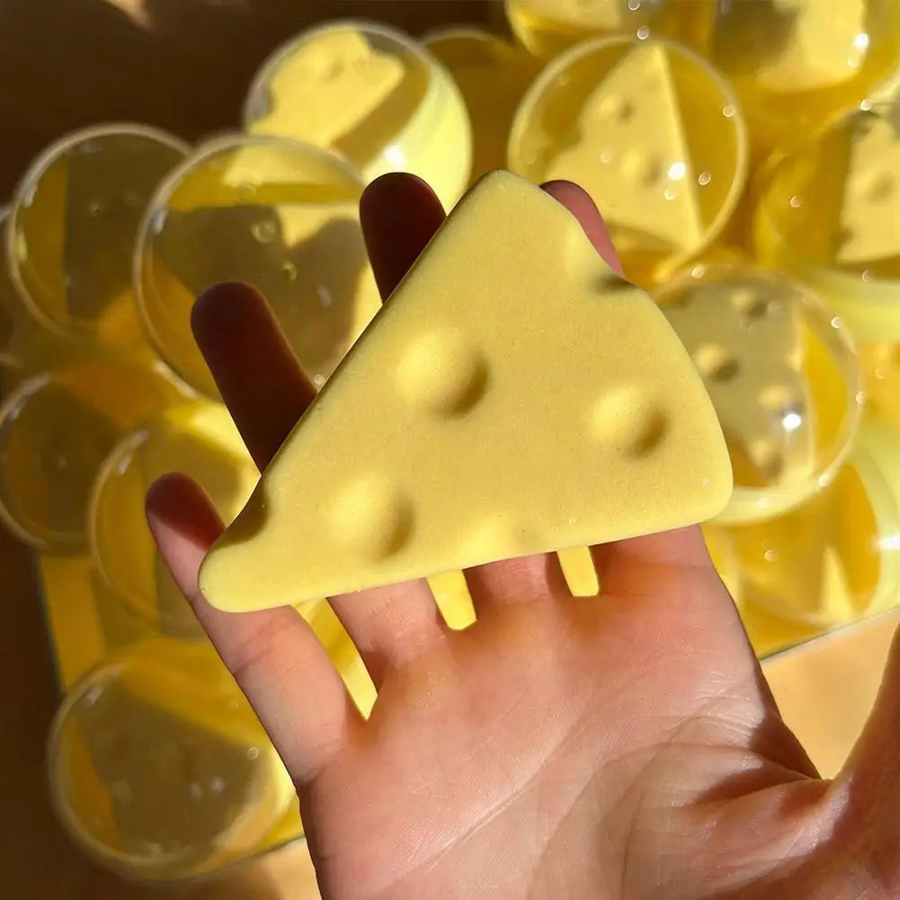 Cheese Block Squishy Fidget Squeeze Toy – Gift for Kids Squishy Fidget Toy Qme