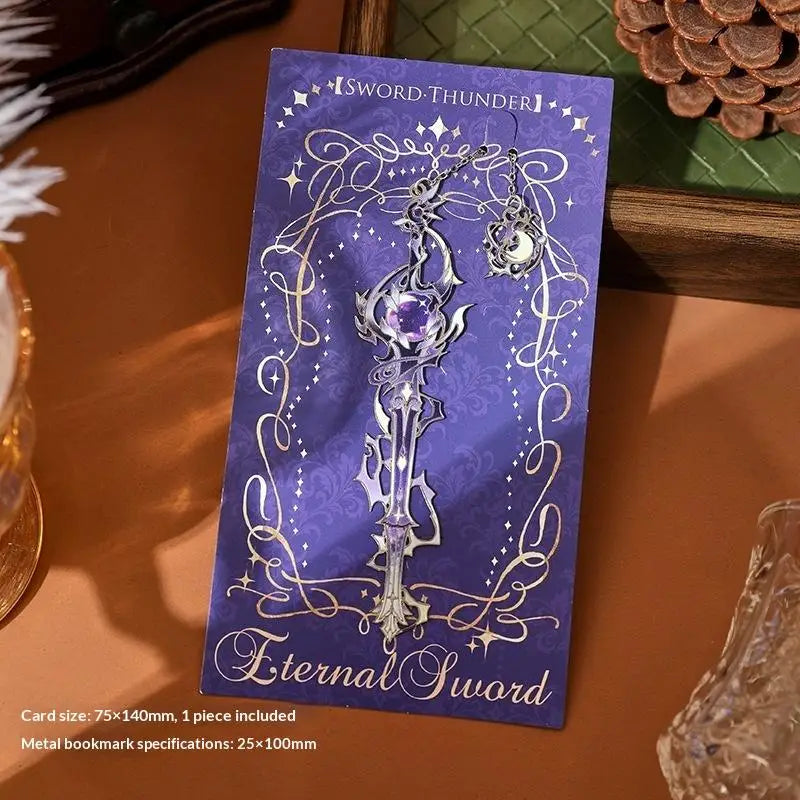 Enamel Anime Metal Bookmark | Fantasy Book Lover Gift Enamel Metal Bookmark Qme A4