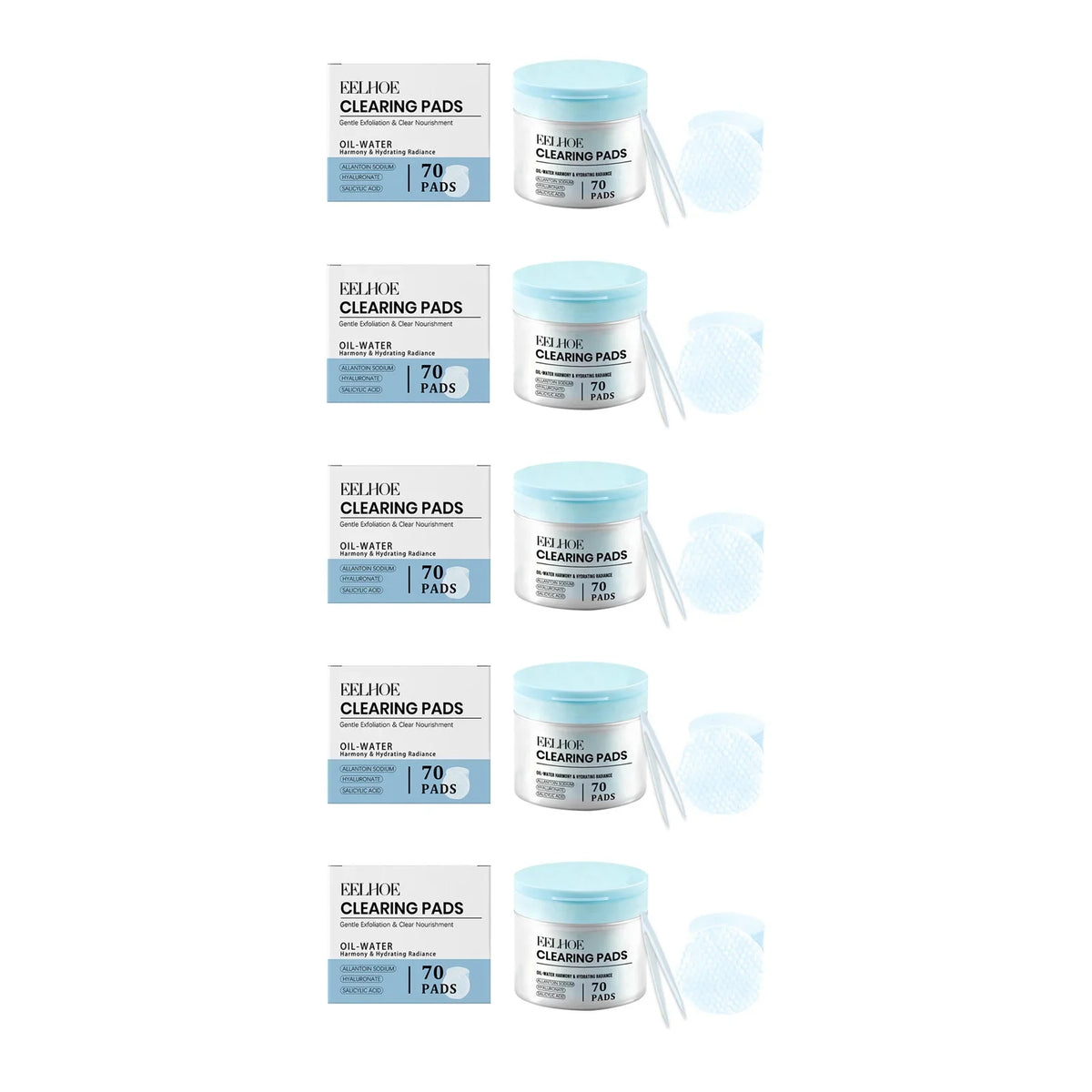 Salicylic Acid Exfoliating Cotton Pads – Pore Cleansing Toner Exfoliating Toner Pads Qme 5 Sets