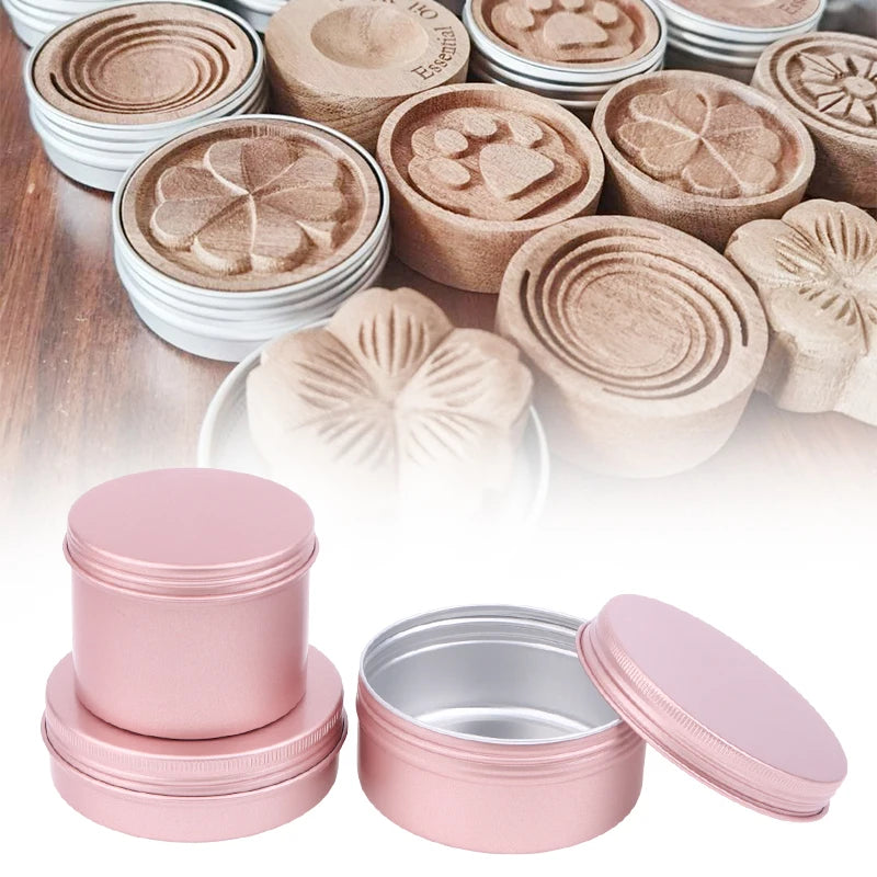 Refillable Tin Jars 5–180ml | Screw Lid Cream & Lip Balm Pots Cosmetic Tin Jars Qst