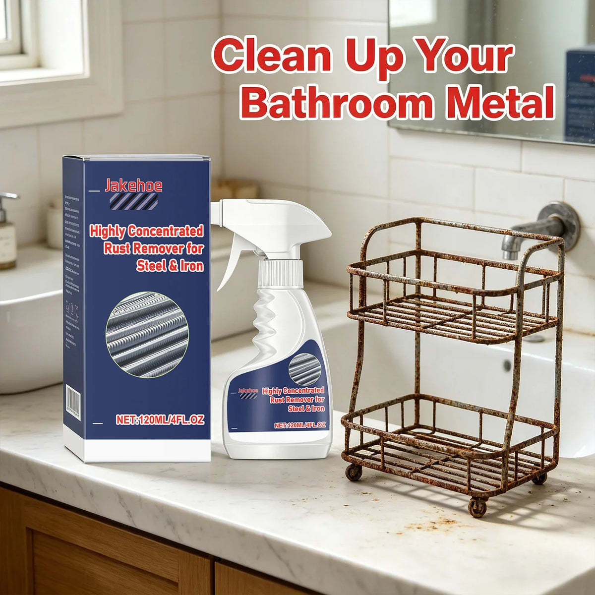 Steel & Iron Rust Remover Spray – Restore Metal Surfaces 120ml Rust Remover Spray Qme