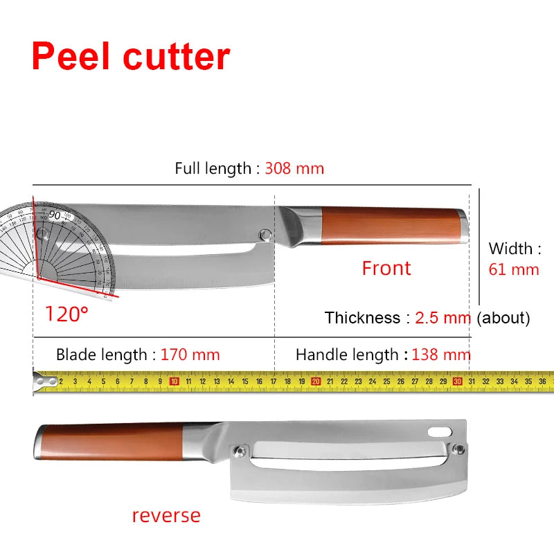 Stainless Steel Multifunctional Peeler – Sugarcane, Pineapple & Veg Vegetable Peeler Qst