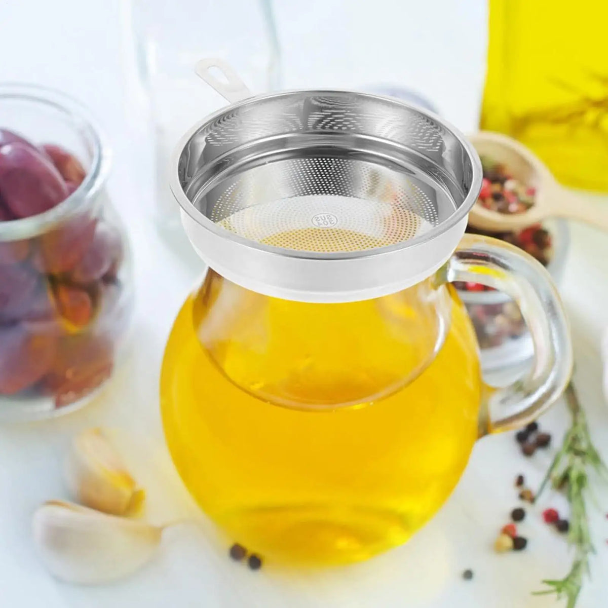 Stainless Steel Frying Oil Filter Mesh Strainer | Kitchen Sieve Mesh Oil Filter Strainer Qme China Mainland