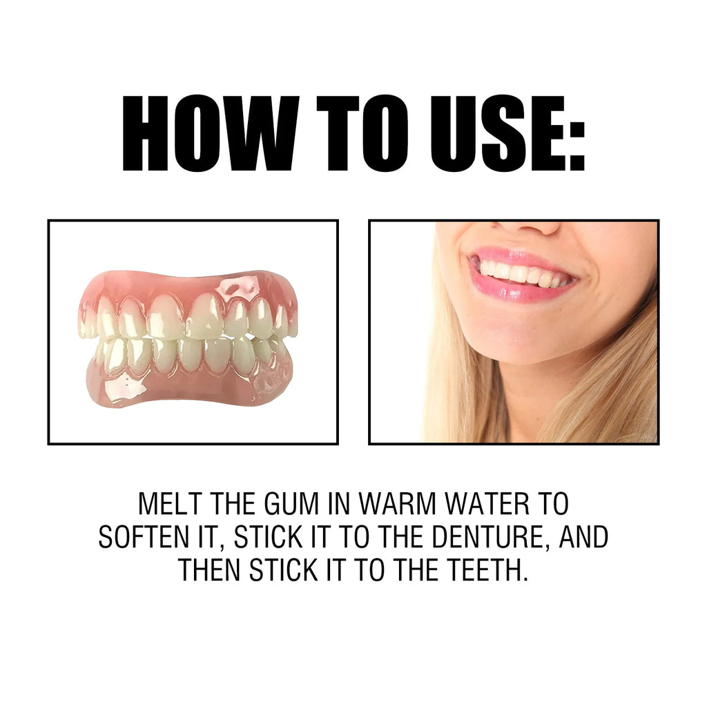 Oralhoe Soft Denture Reline Kit – Temporary Cosmetic Dental Braces Denture Reline Kit Qst