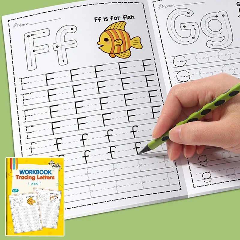 Kids Alphabet Coloring & Handwriting Practice Book – 26 Letters Kids Handwriting Workbook Qme Default Title