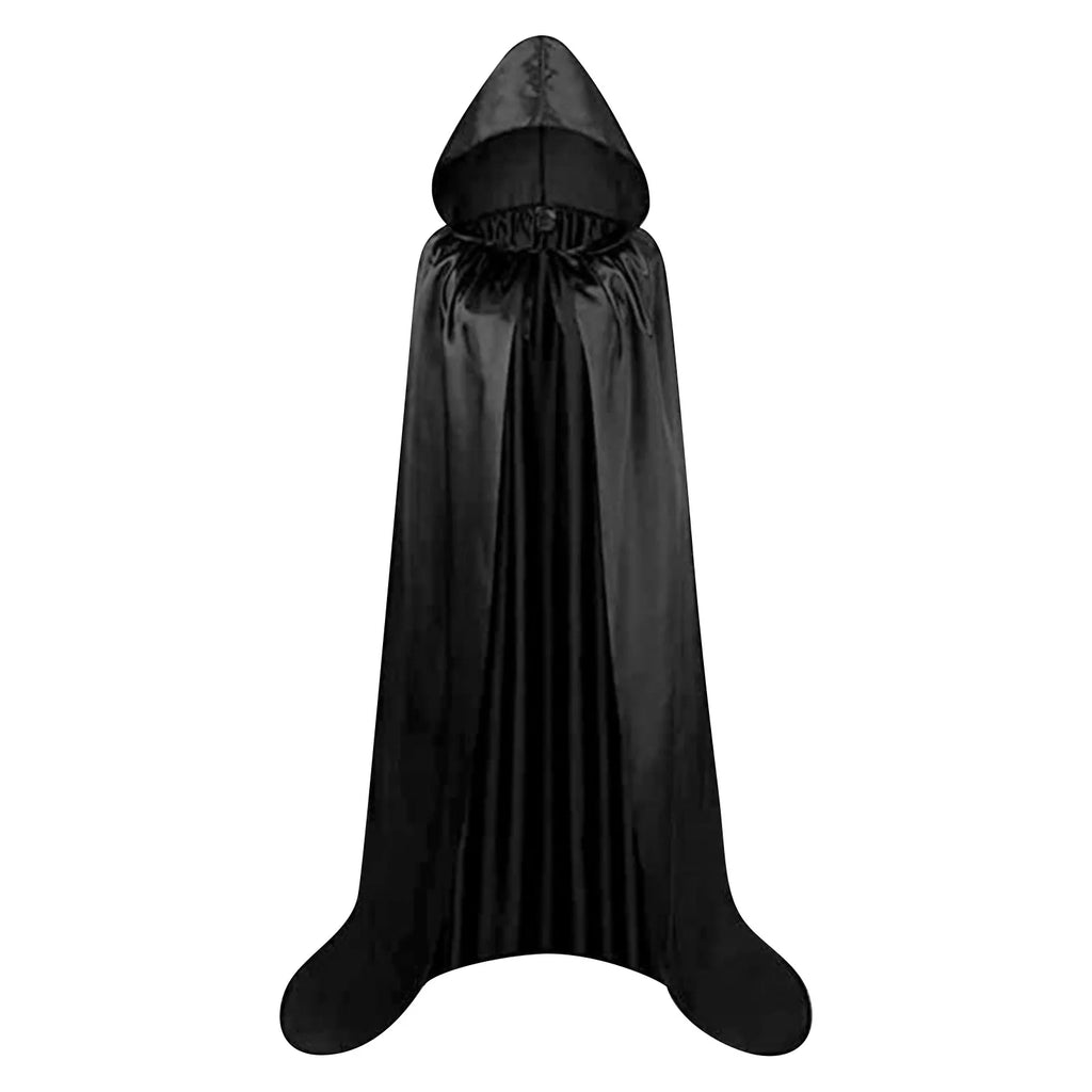 Medieval Wizard Vampire Hooded Cloak Cosplay Costume – 8 Colors Hooded Cosplay Cloak Qme Black 110