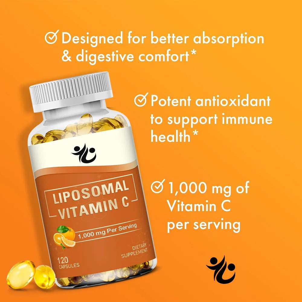 Fearathe Liposomal Vitamin C 1000mg – High Absorption Caps Vitamin C Supplement Qst