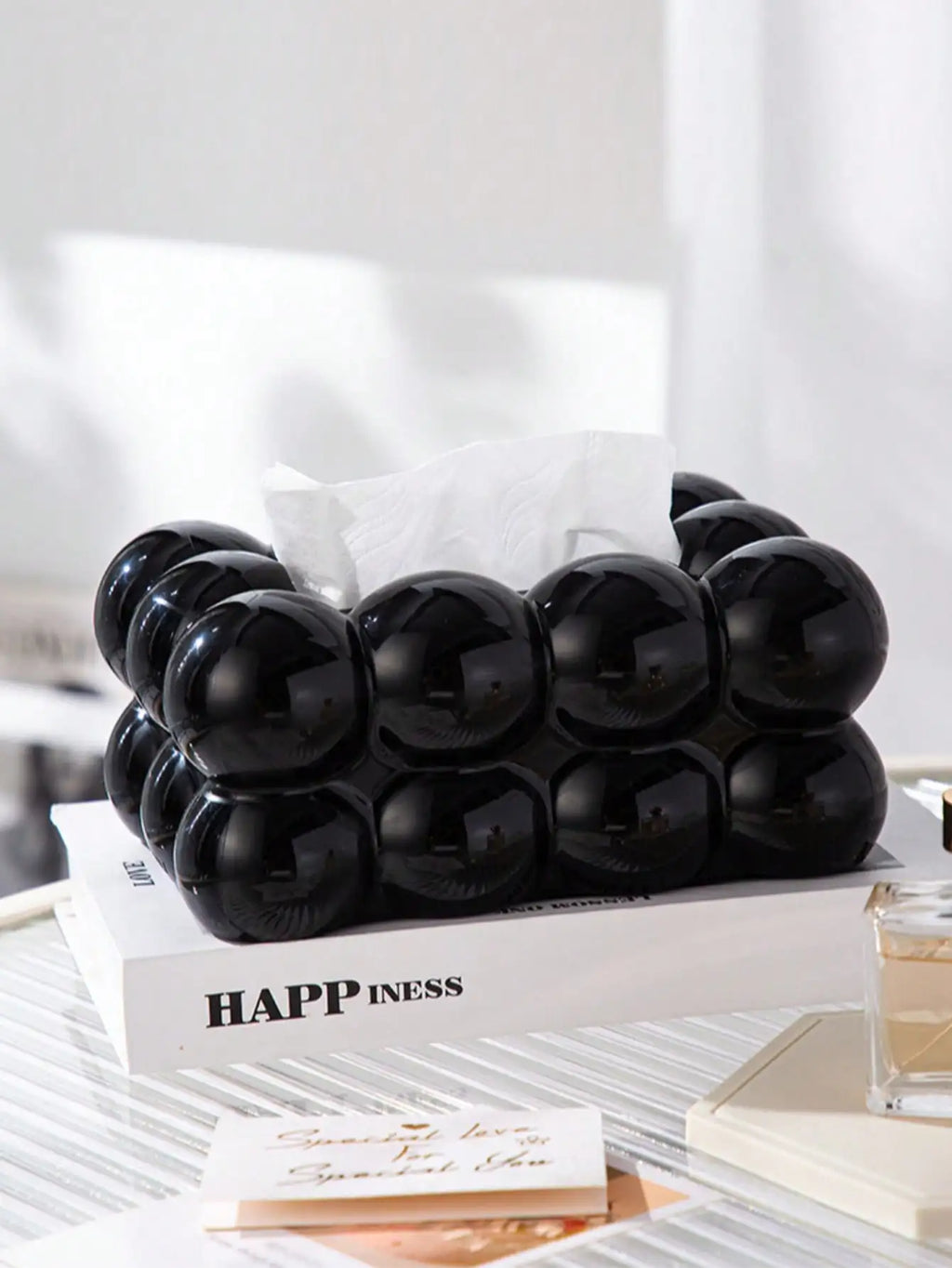 Marshmallow Tissue Box – Luxury ABS Living Room Storage Tissue Box Holder Qme