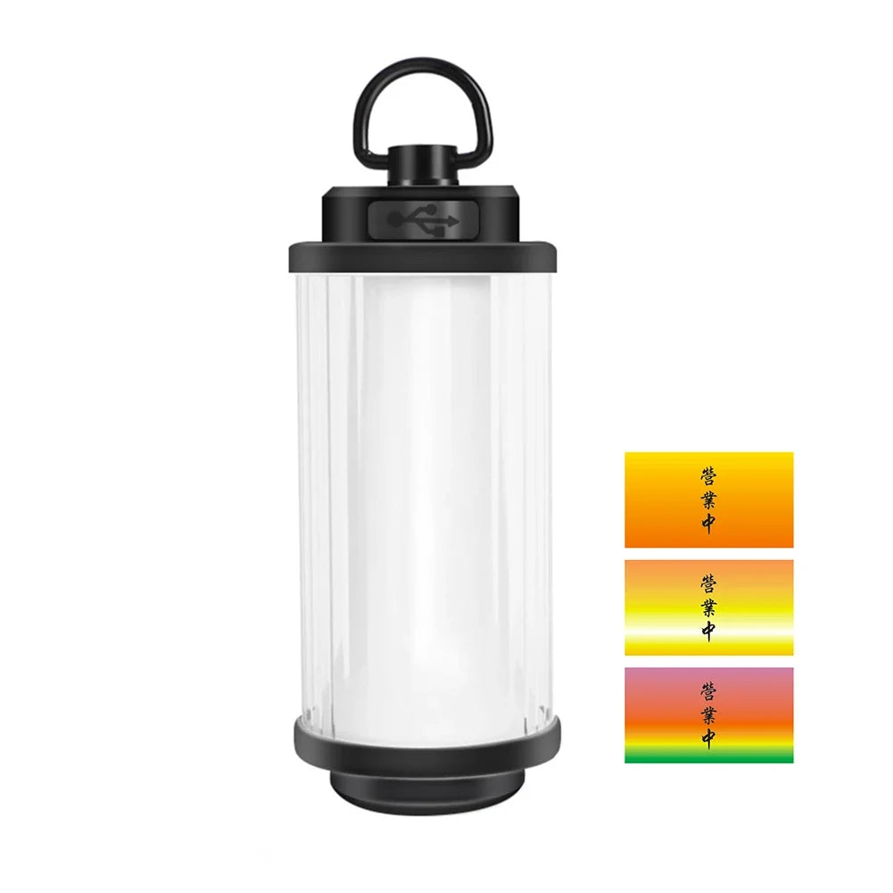 USB Rechargeable Camping Lantern 3000mAh 200 Lumen LED Rechargeable Camping Lantern Qme as show