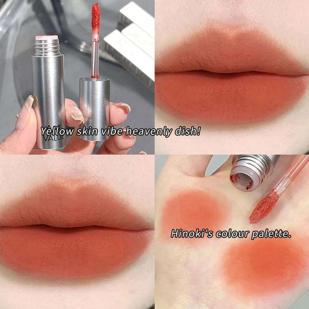 Silver Tube Nude Matte Lipstick – 6 Colors, Waterproof Matte Lipstick Qme 05
