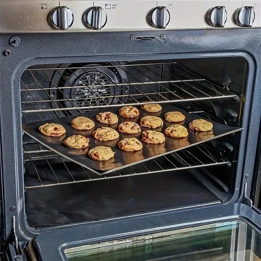 Reusable Non-Stick Oven Liner | Heat Resistant Baking Mat Reusable Oven Liner Qme