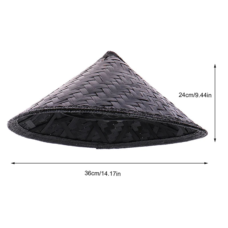 Asian Conical Straw Hat – Samurai Ninja Cosplay Cap Cosplay Conical Hat Qme