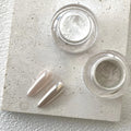 Silvery Champagne Chrome Mirror Nail Powder – Glitter Art Chrome Nail Powder Qme 1set
