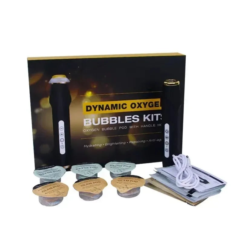 CO2 Oxygen Bubble Pen Facial Massager – Skin Care Device Facial Beauty Device Qst Machine Box Sets