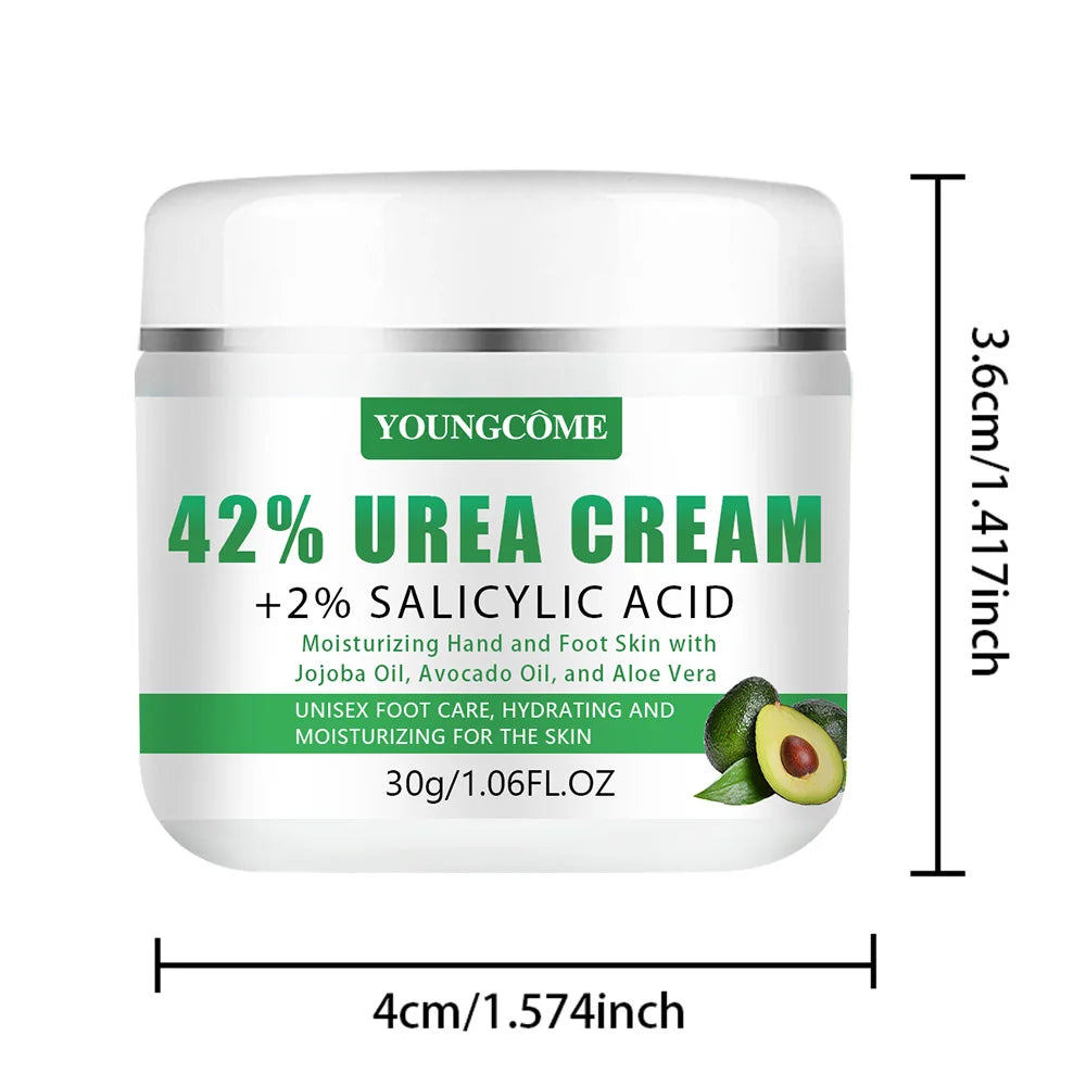 YOUNGCOME 42% Urea Avocado Foot Cream – Dry Skin & Calluses Foot Cream Qst 30G