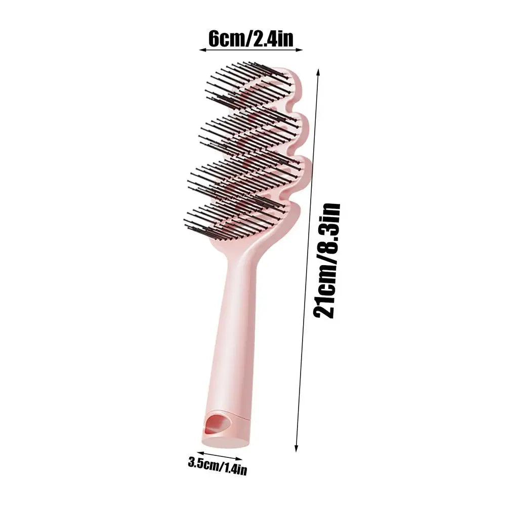 Wet Hair Brush Scalp Comb – Daily Styling & Grooming Tool Wet Hair Brush Qme Pink