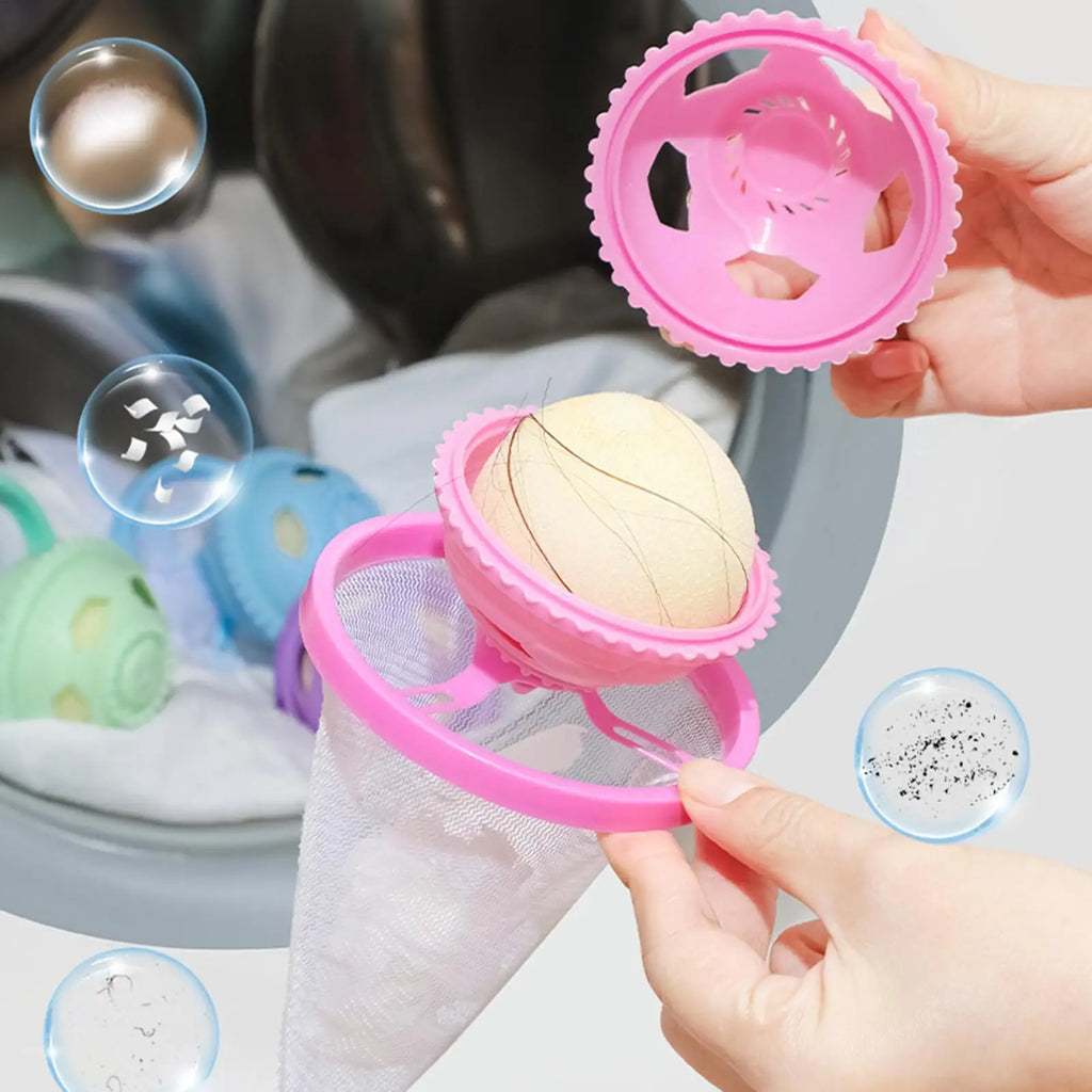 Reusable Pet Hair Remover Ball for Laundry – Filter Sponge Laundry Pet Hair Remover Qst