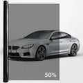 Car Window Tint Film 75cm x 3m – Dark Privacy Vinyl, 7 Colors Window Tint Film Qme 50Percent VLT 75x300cm