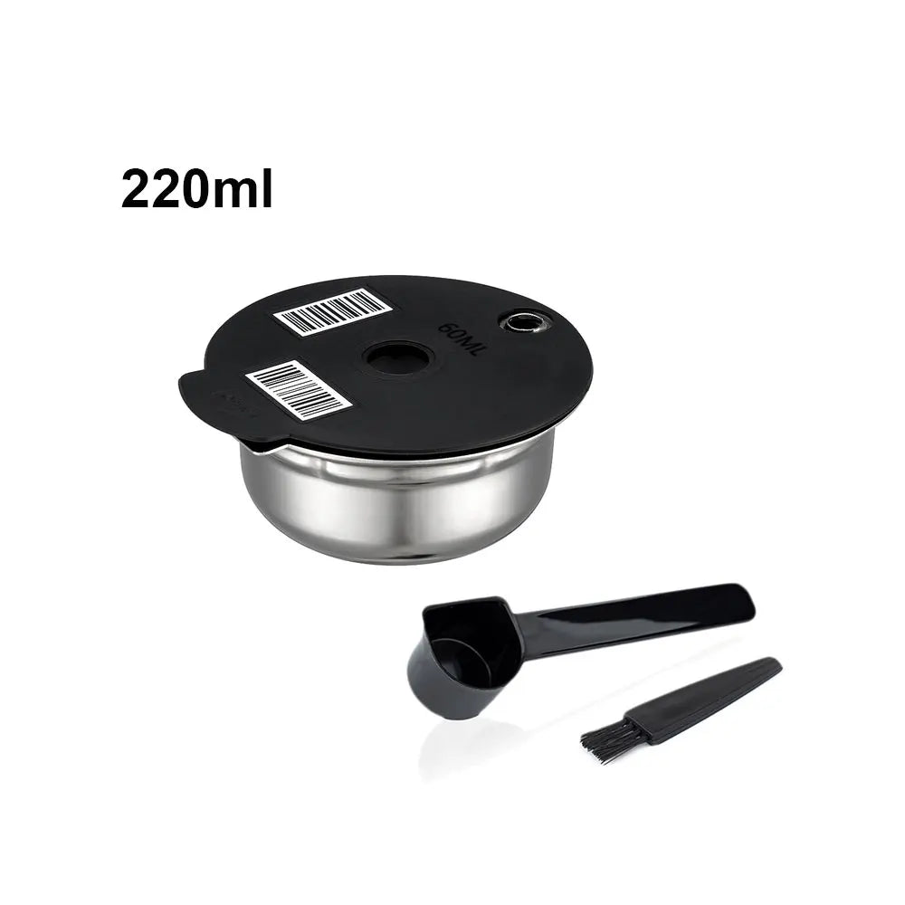 Reusable Stainless Steel Tassimo Coffee Pod – Refillable Reusable Coffee Pod Qst 1 pod 220ml