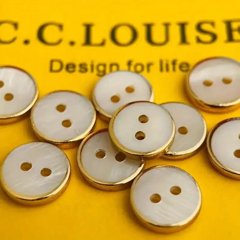 Resin Circular 2-Hole Sewing Buttons | DIY Craft Accessory Sewing Buttons Qme