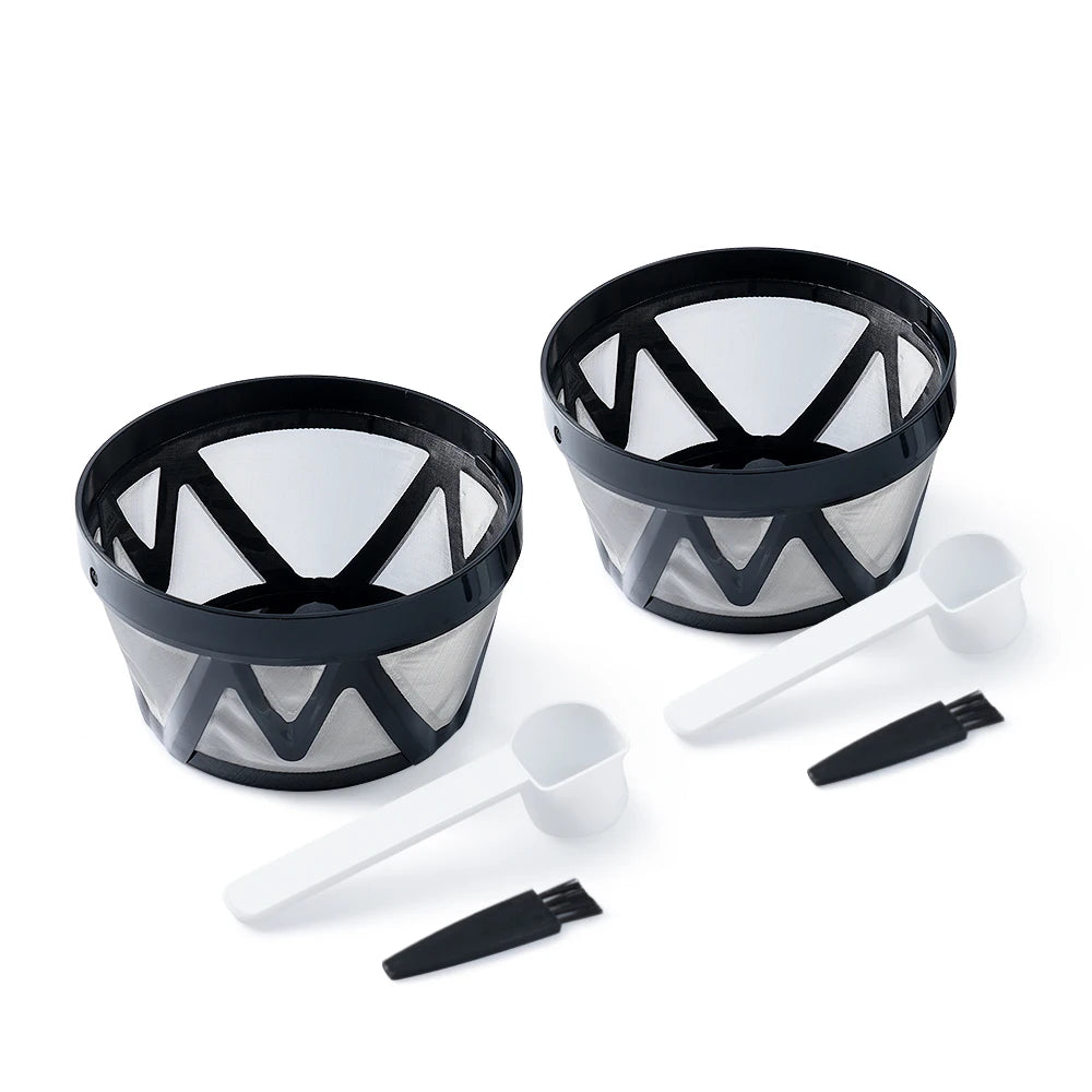 Reusable Basket Coffee Filter for Mr. Coffee 8–12 Cup, 2 Pack Coffee Filter Qst 2Basket