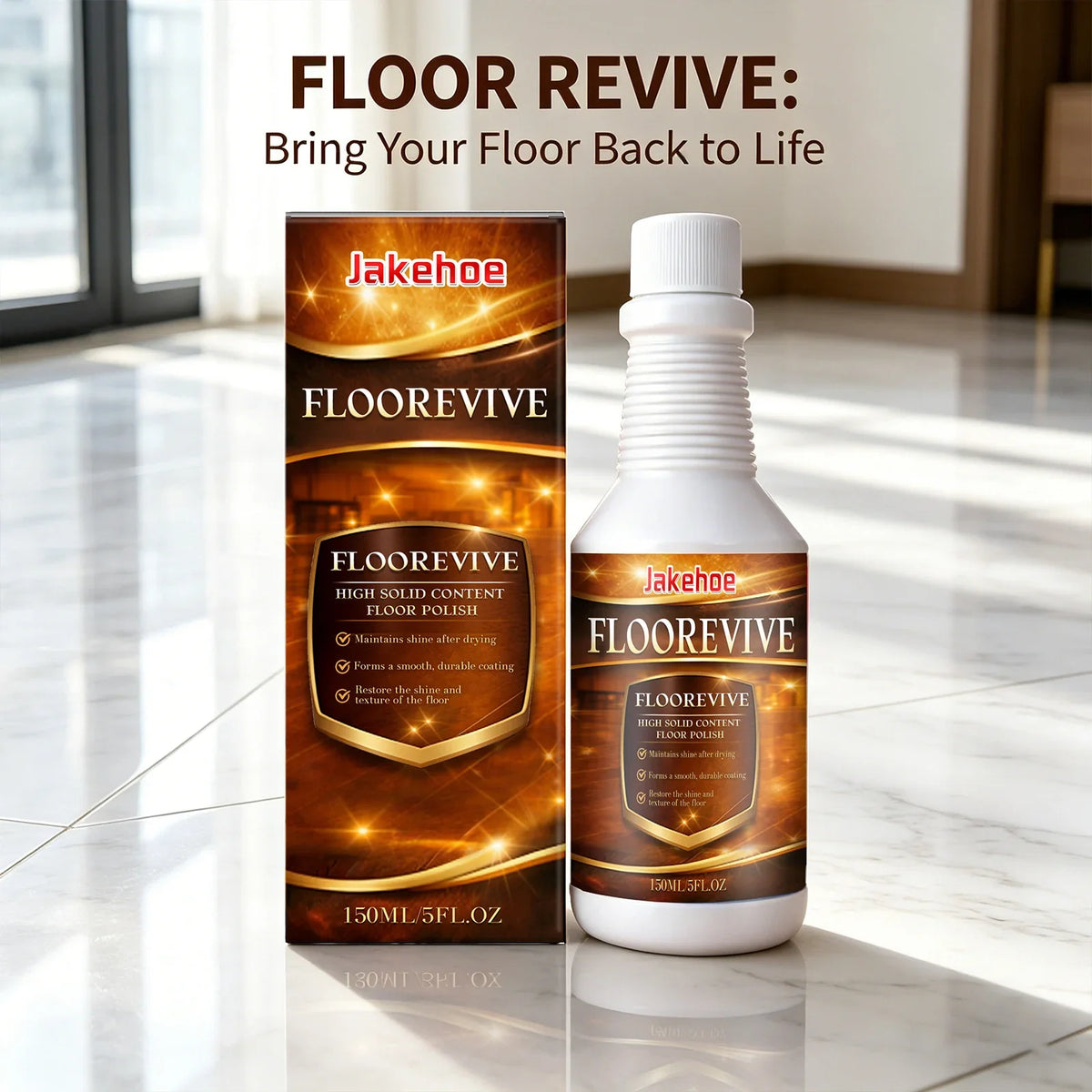 Floor Repair Agent – Fill Scratches, Boost Gloss & Smoothness Floor Repair Polish Qme