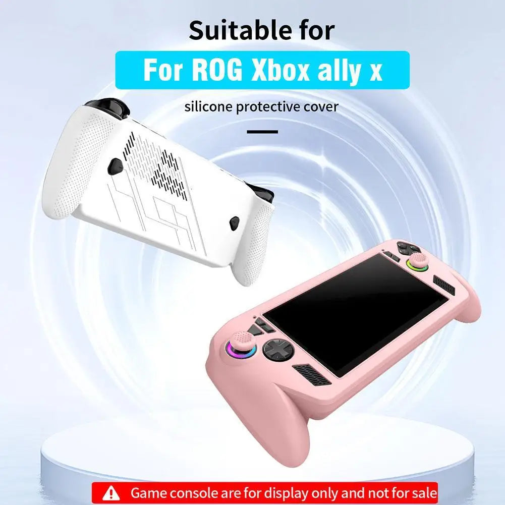 Silicone Case for ROG Xbox Ally X – Non-Slip Protective Cover Gaming Console Case Qme
