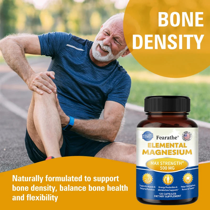 Magnesium Complex 500mg – High Absorption Bone & Muscle Support Magnesium Supplement Qst