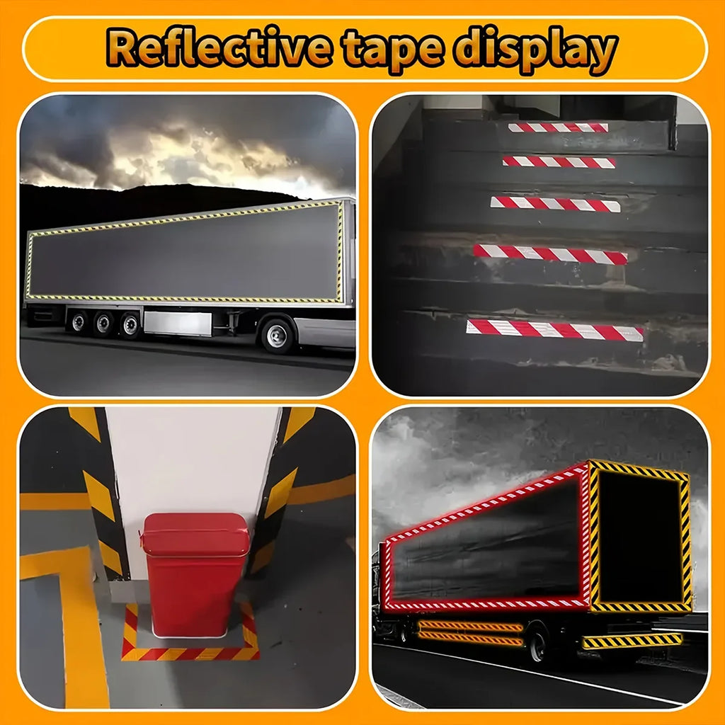 Reflective Twill Lattice Tape | Waterproof Self-Adhesive Safety Tape Reflective Safety Tape Qme