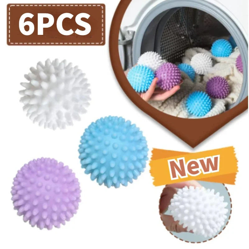 Reusable Anti-Winding Laundry Dryer Balls | 11 Colors, 6.5cm Laundry Dryer Balls Qme