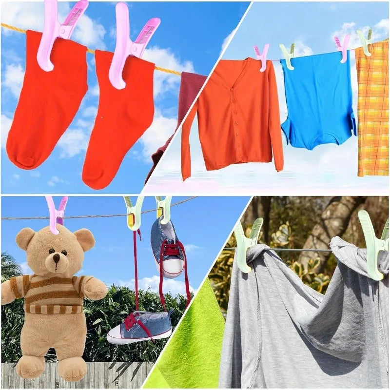 Large Beach Towel Clips Windproof Non-Slip Pegs – Set of 2 Beach Towel Clips Qme