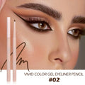 Waterproof Twist-Up Eyeliner Shadow Stick – Long-Wear Matte Eyeliner Shadow Stick Qme Brown-Red