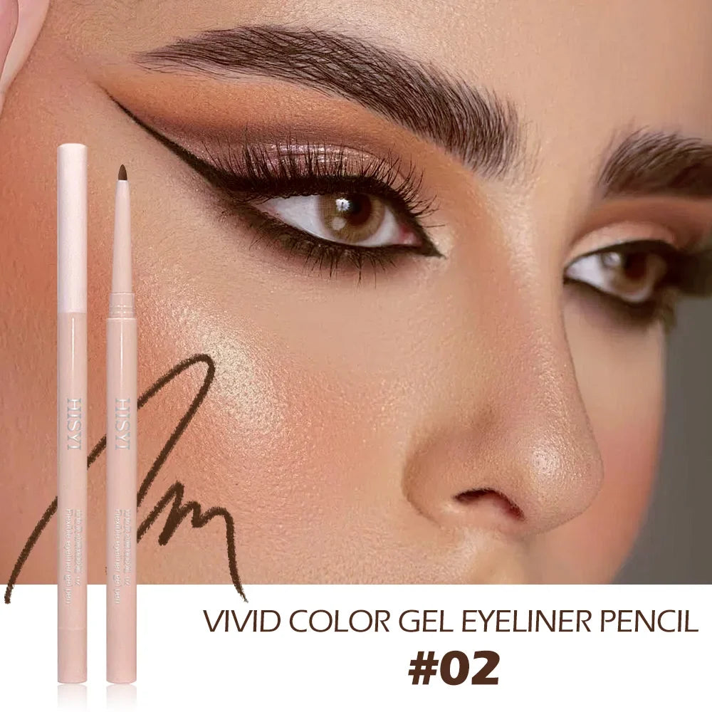 Waterproof Twist-Up Eyeliner Shadow Stick – Long-Wear Matte Eyeliner Shadow Stick Qme Brown-Red