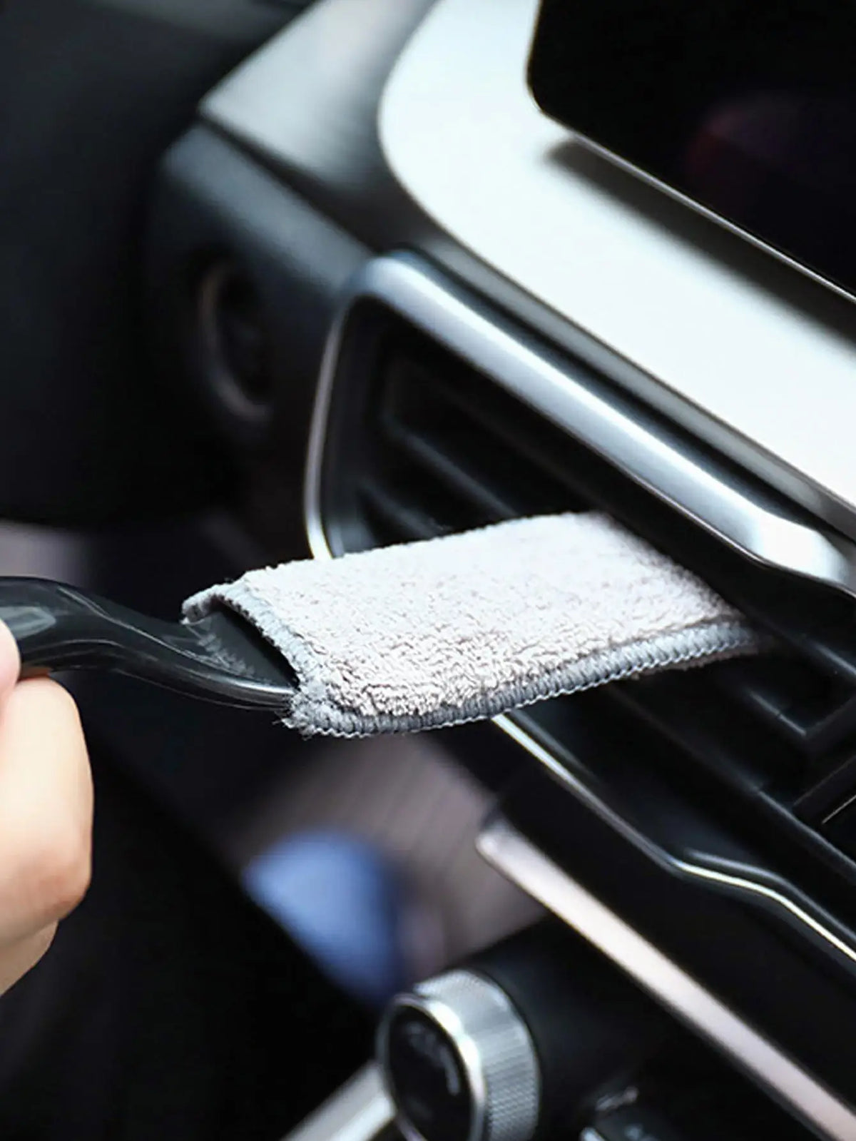 Dual Head Car AC Vent Cleaning Brush | Interior Detail Tool Car Detailing Brush Qme
