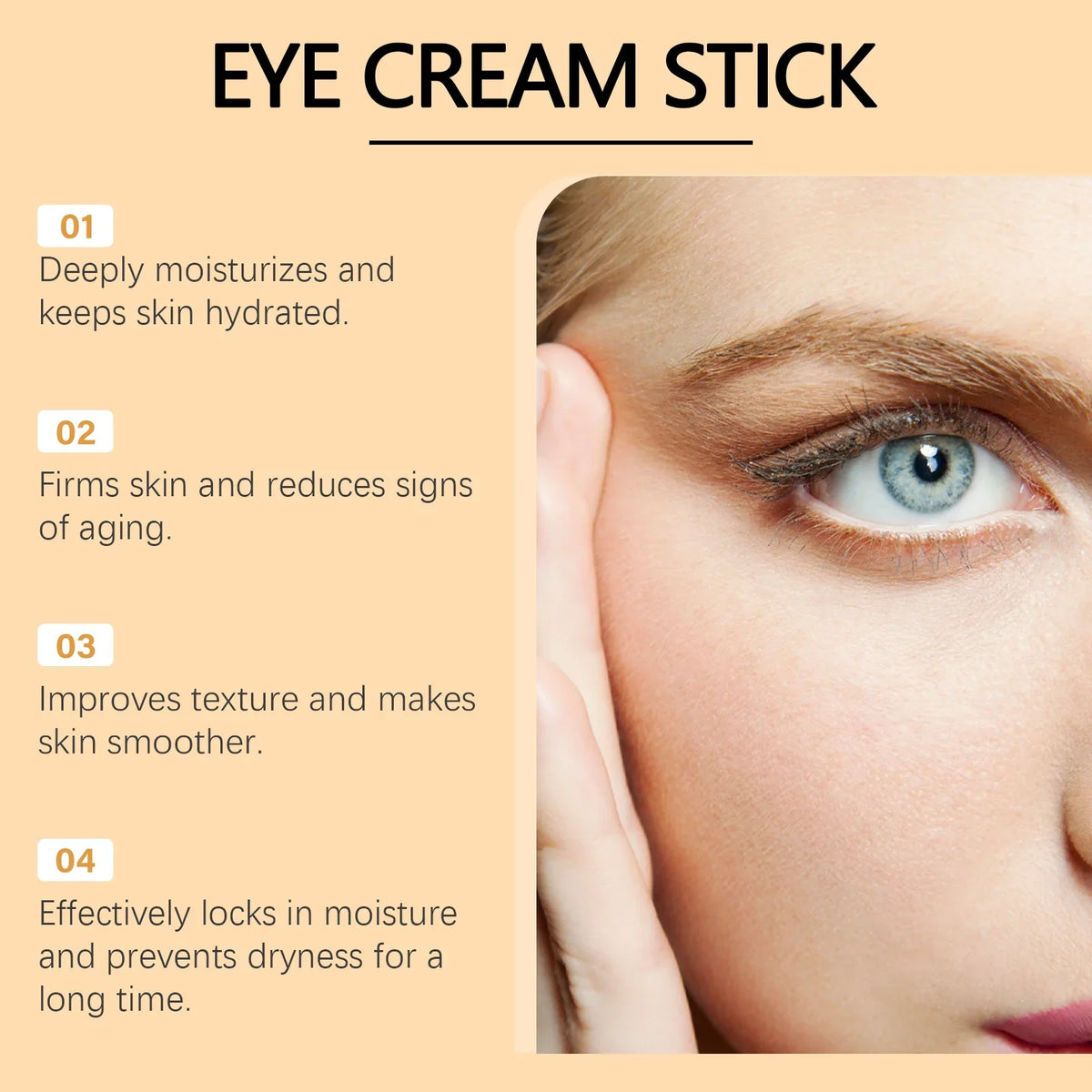 Turmeric Retinol Eye Cream Stick – Brighten & Depuff Eye Cream Stick Qme