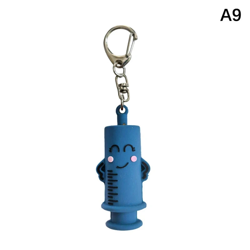 Syringe-Shaped Ampoule Bottle Opener Keychain Cutter Tool Ampoule Bottle Opener Qme A9