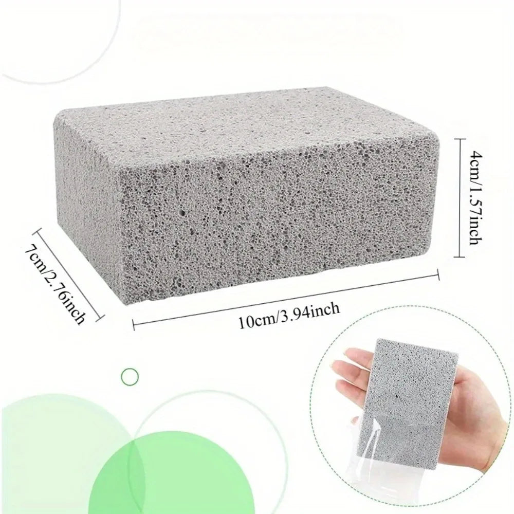 BBQ Grill Cleaning Pumice Stone Brick Set of 5 | Grease Remover Grill Cleaning Brick Qme