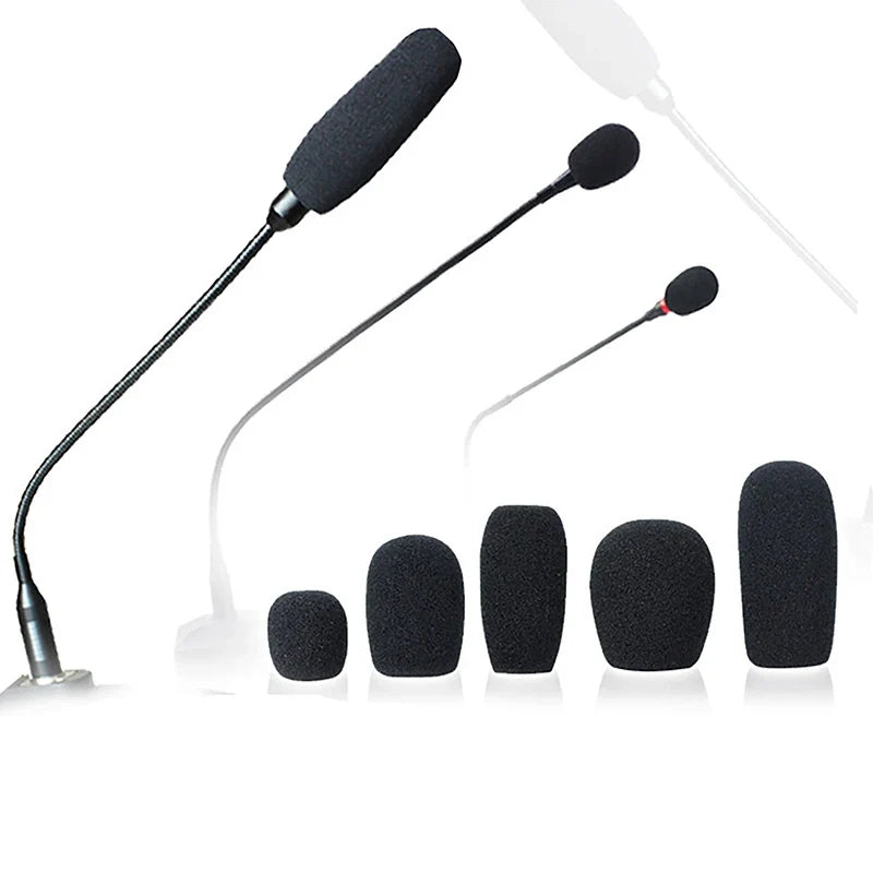 Foam Mic Windscreen Cover for Headphones & Headsets – 5 Pack Mic Windscreen Cover Qme