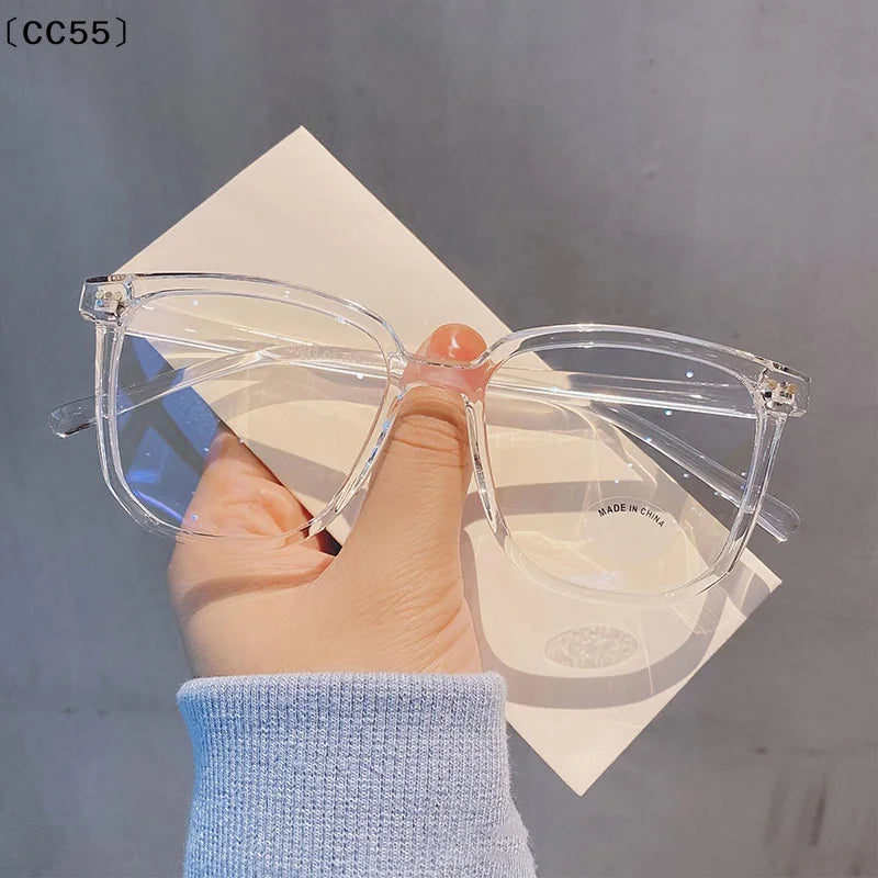 Square Frame Clear Black Fashion Glasses – Unisex Eyewear Eyeglasses Frames Qst
