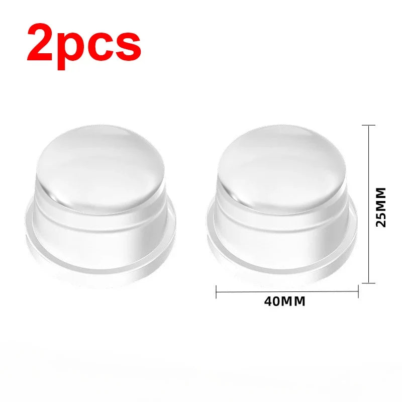 Clear Silicone Door Stopper Wall Guard – Anti-Collision Bumper Door Stopper Guard Qme 2pcs